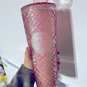 Starbucks pink glitter mermaid cold tumbler